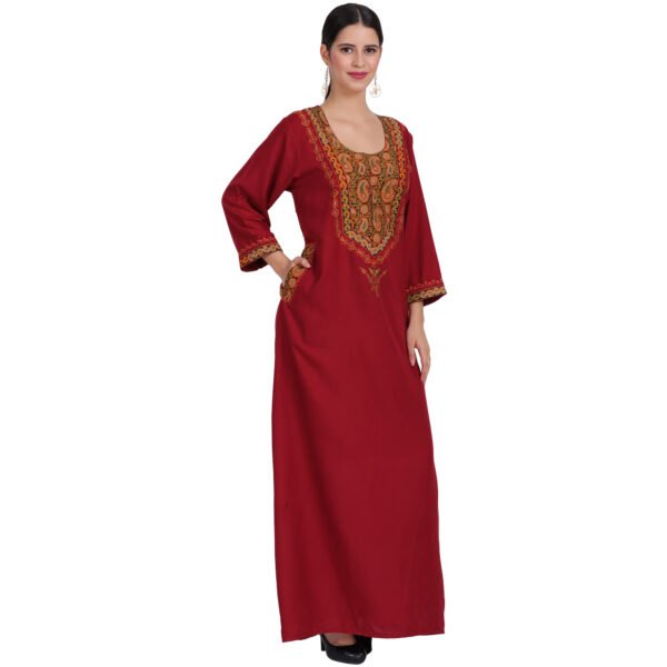 Bhopali Embroidered Gown (Round neck) - Image 3