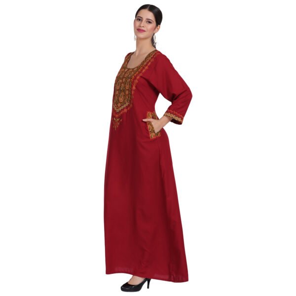 Bhopali Embroidered Gown (Round neck) - Image 4
