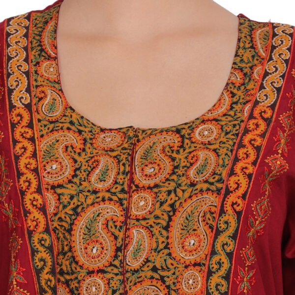 Bhopali Embroidered Gown (Round neck) - Image 6