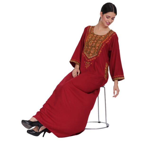 Bhopali Embroidered Gown (Round neck) - Image 8