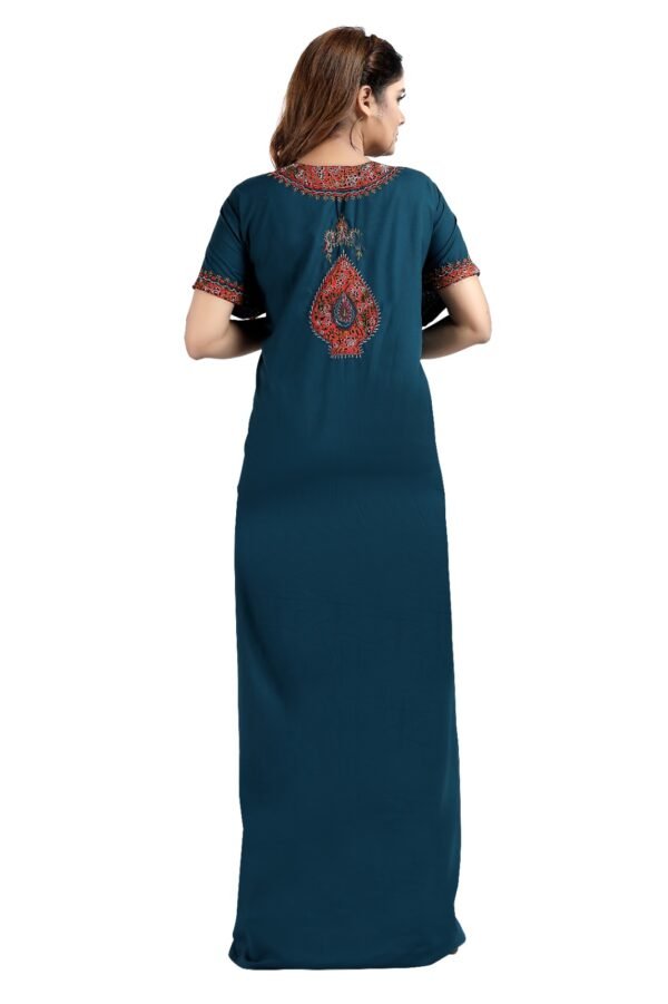 Bhopali Embroidered Gown (Round Neck) - Image 2