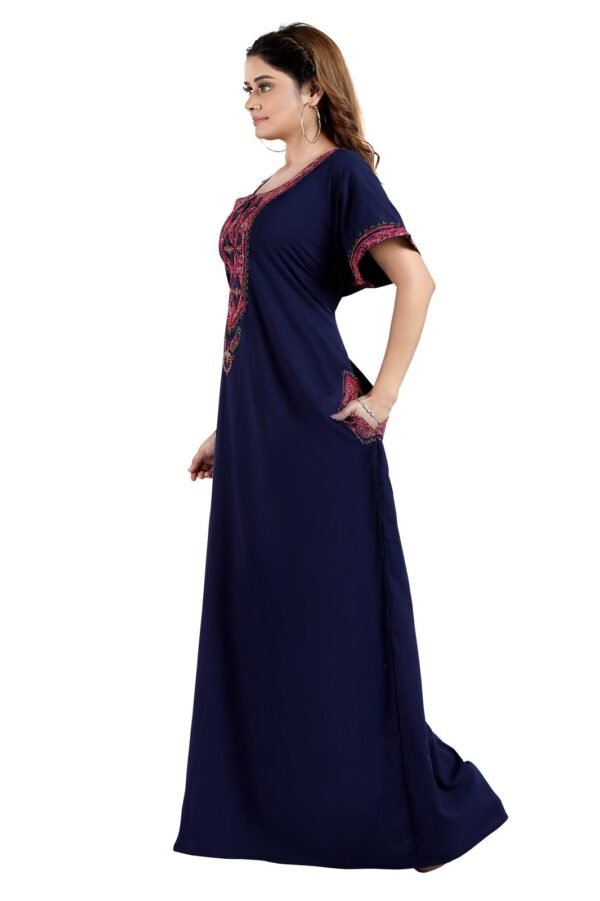 Bhopali Embroidered Gown (Round Neck) - Image 4