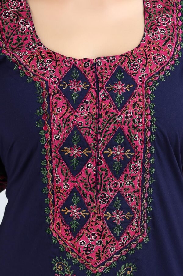 Bhopali Embroidered Gown (Round Neck) - Image 3