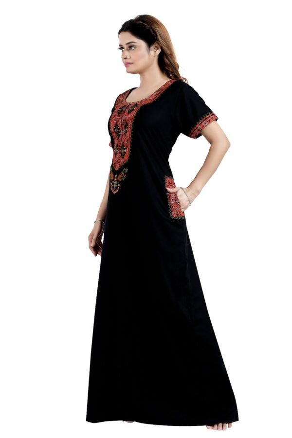 Bhopali Embroidered Gown (Round Neck) - Image 4