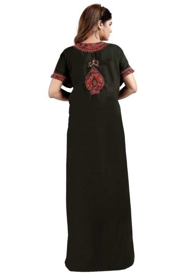 Bhopali Embroidered Gown (Round Neck) - Image 2